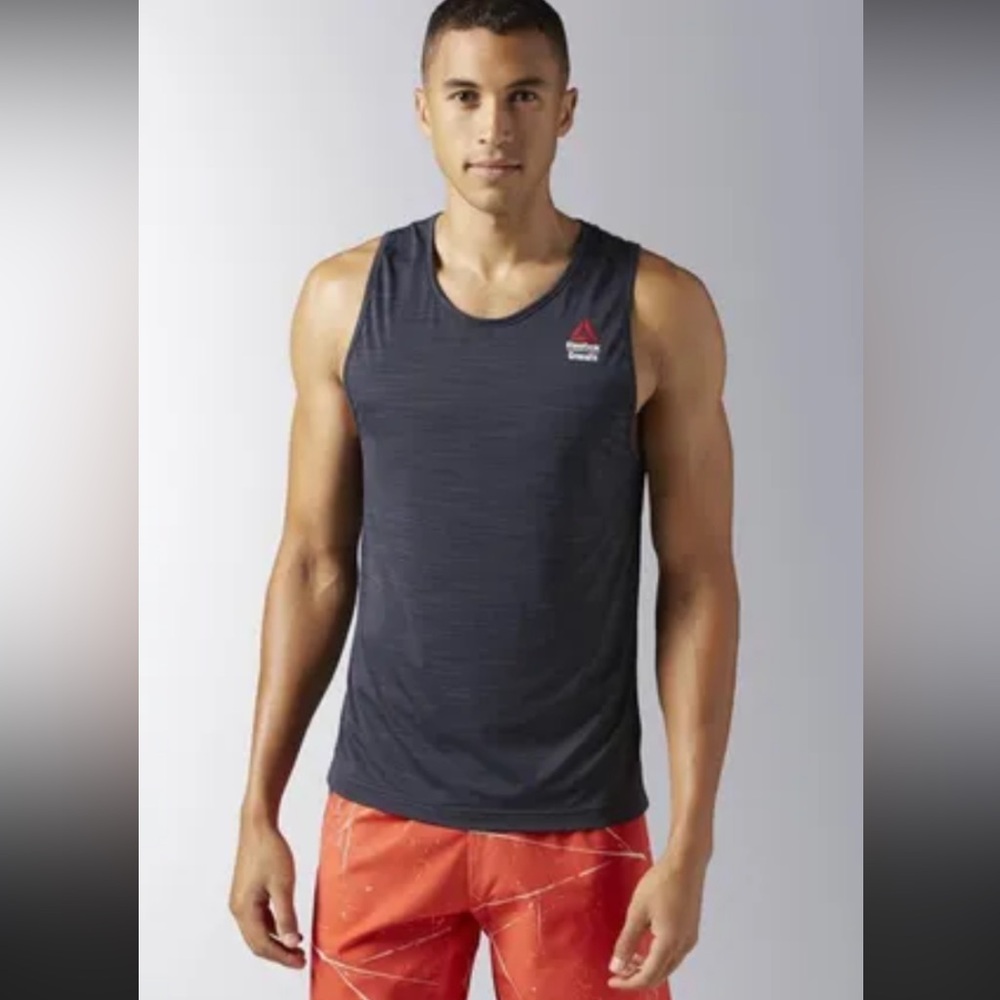 (NWOT)Reebok Men's Dark Gray Tank Top